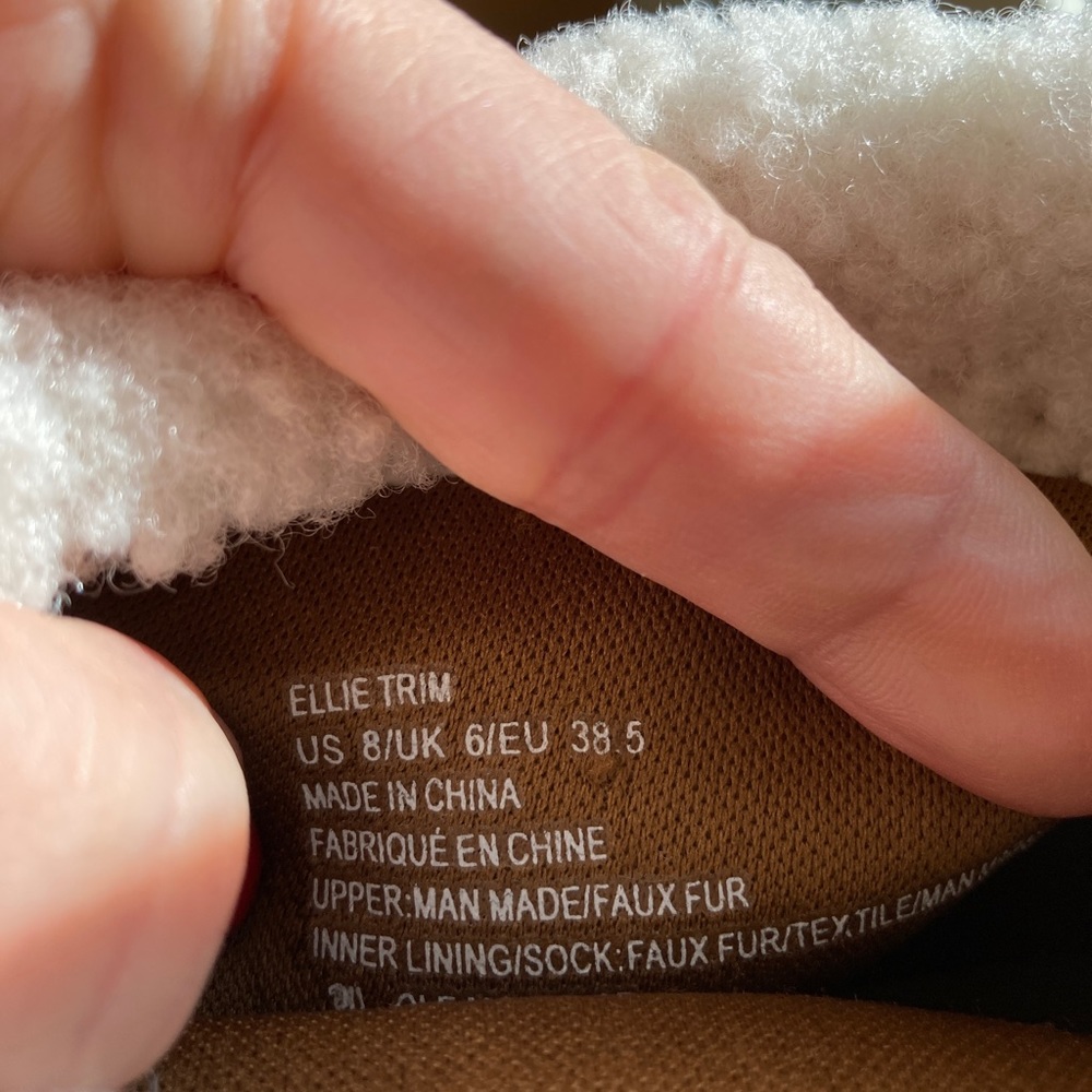 JF NWOT slip on faux fur top chunky heel boots - Picture 6 of 14